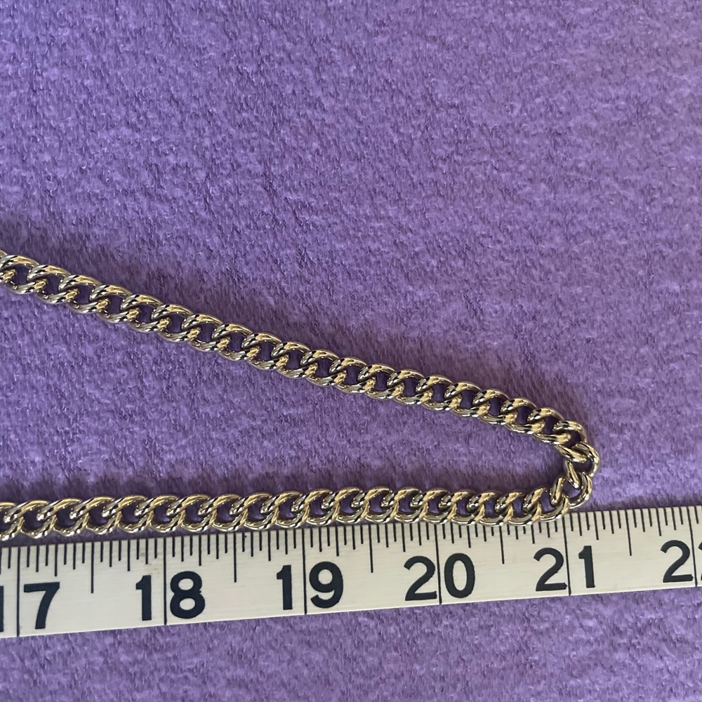 Furla Metropolis Mini Studded Leather Crossbody Blush Pink Saffiano Chain Bag - Picture 7 of 15